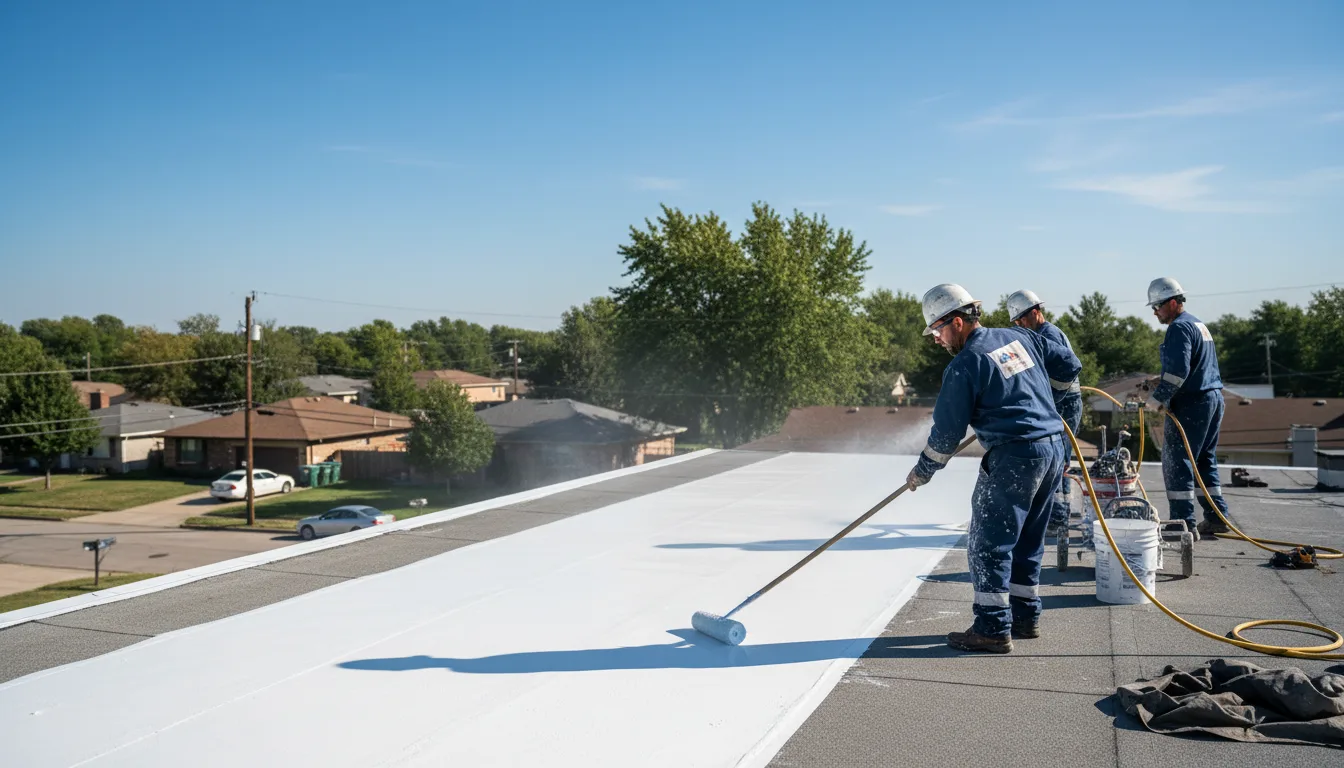 Commercial roof coating in Mulkeytown, IL near me
